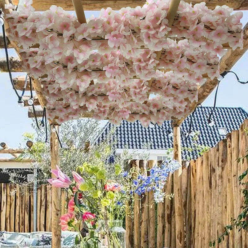 Set de flores de cerezo de 180 cm (8 unidades)