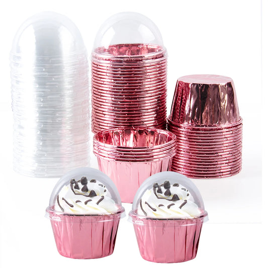🧁✨ Set de 25/50 Moldes para Cupcakes