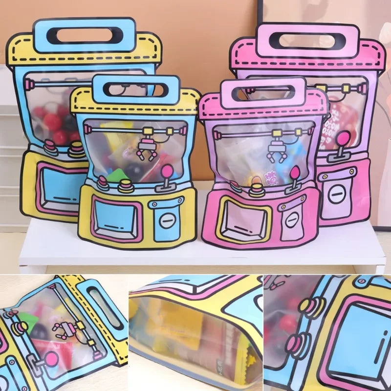Bolsas de Empaque para Snacks – Diseño Máquina de Garras 🎁🍬