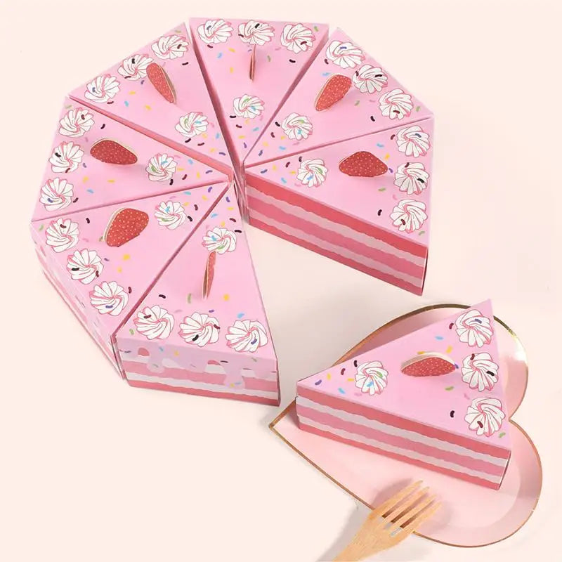 Caja Creativa en Forma de Pastel – Pack de 10 🎂✨