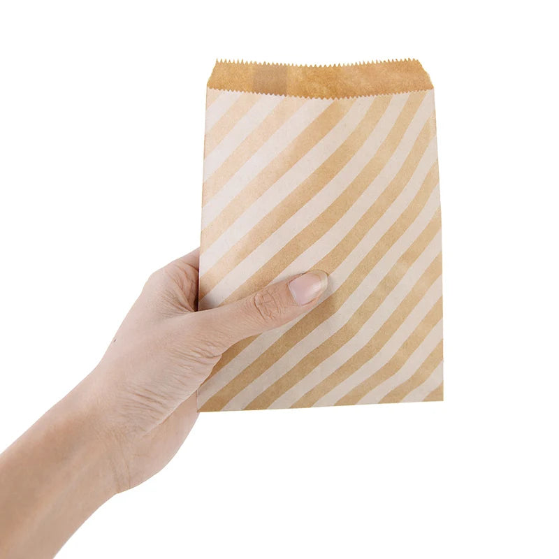 25/50Pcs Bolsas de Papel Kraft 🤎