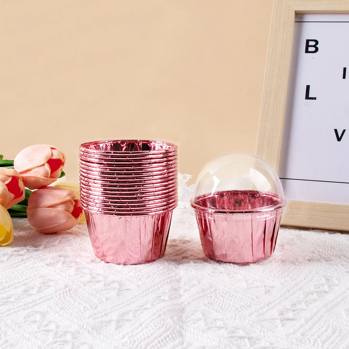 🧁✨ Set de 25/50 Moldes para Cupcakes