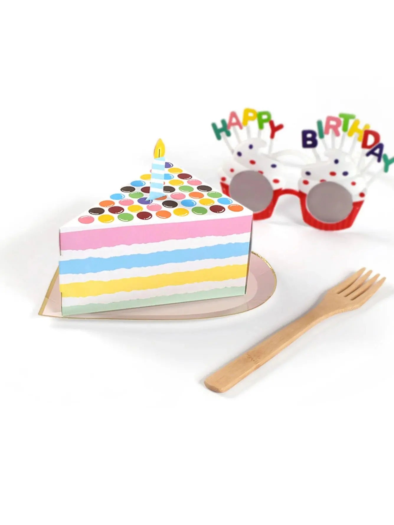 Caja Creativa en Forma de Pastel – Pack de 10 🎂✨