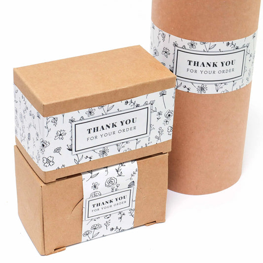 Etiqueta adhesiva "Thank You" para empaques