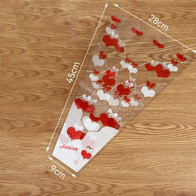 100pcs Fundas Plásticas Transparentes para Ramo de Flores🌹✨