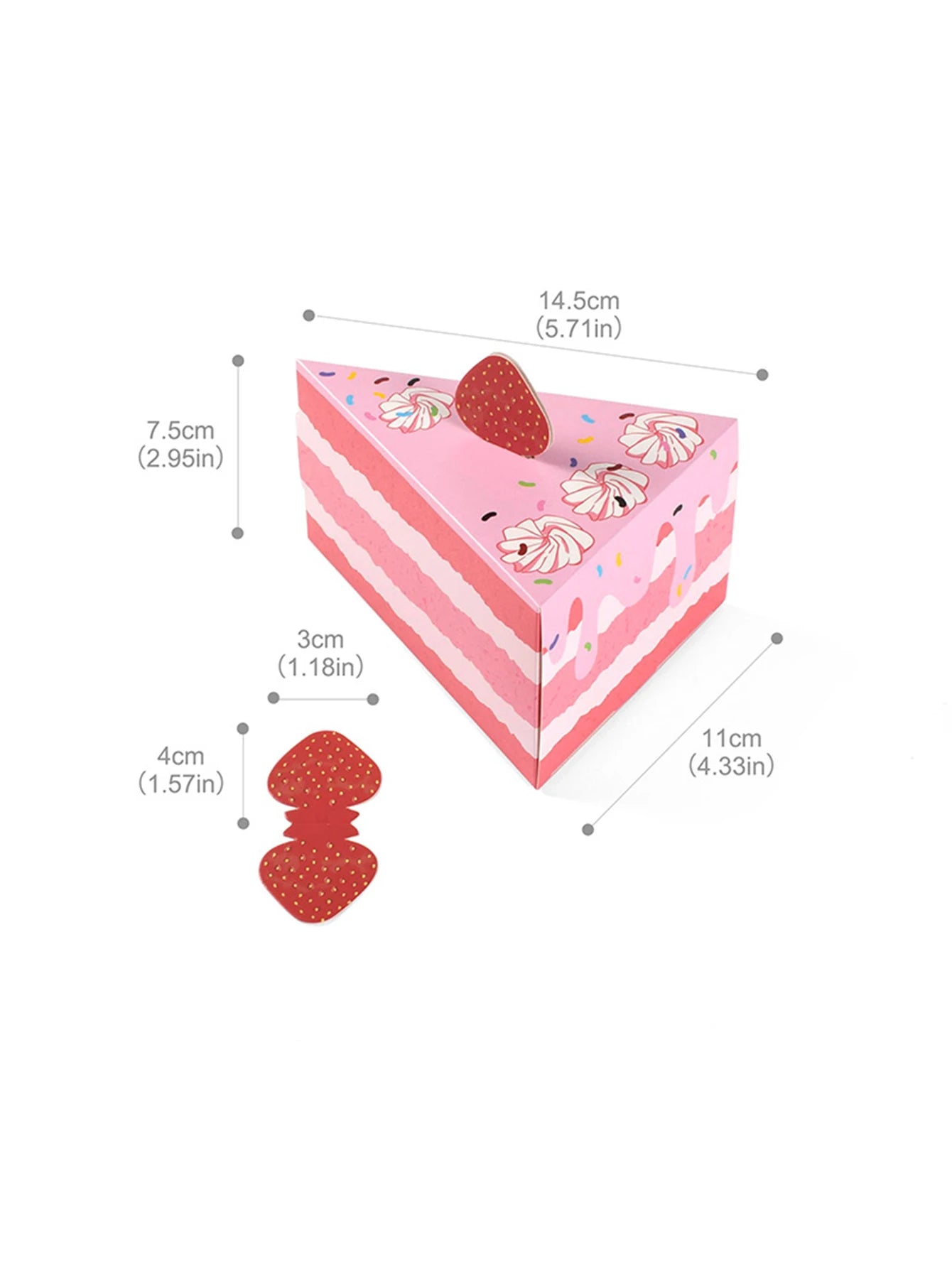 Caja Creativa en Forma de Pastel – Pack de 10 🎂✨