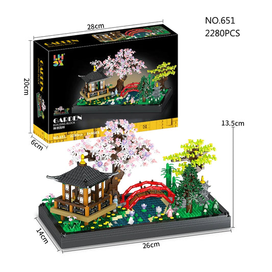 Bloques de Construcción Sakura Blossom - Parque 🌸🏡🎋