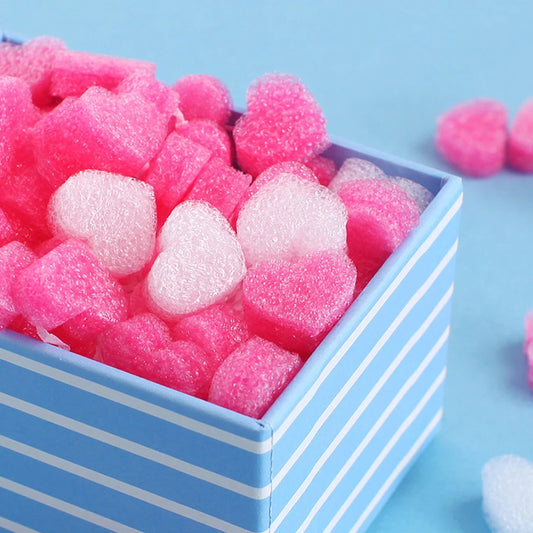 50Pcs Relleno de Caja con Corazones y Espuma 💖🎁