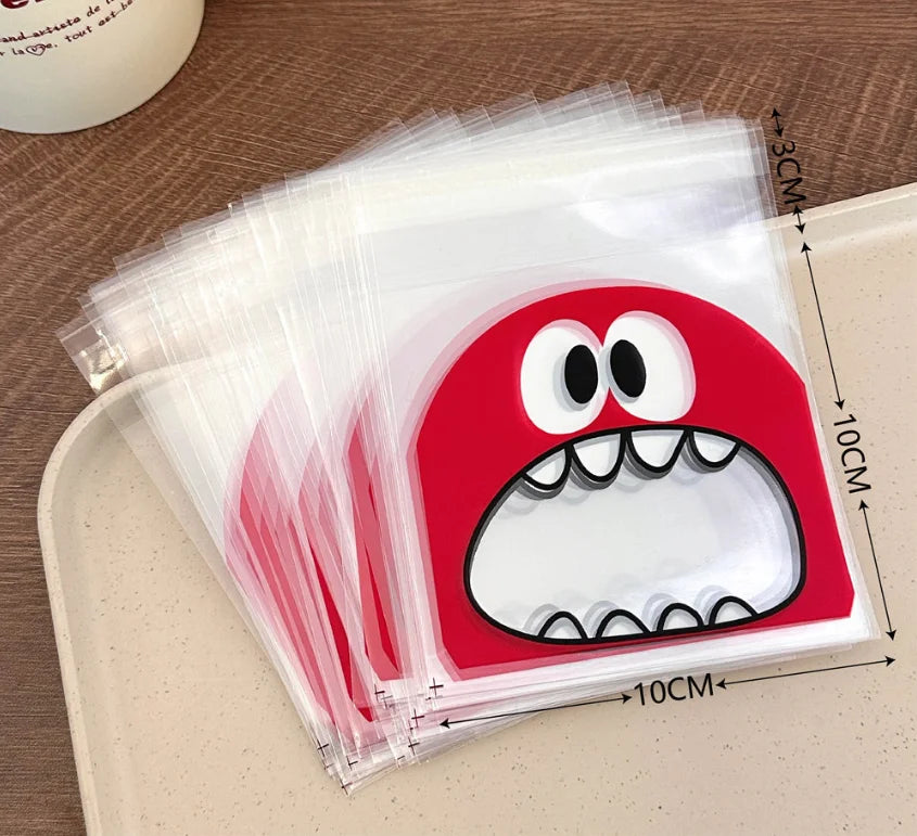 50pcs Bolsas Autoadhesivas para Dulces y Snacks (10x10cm) 🍭🍬