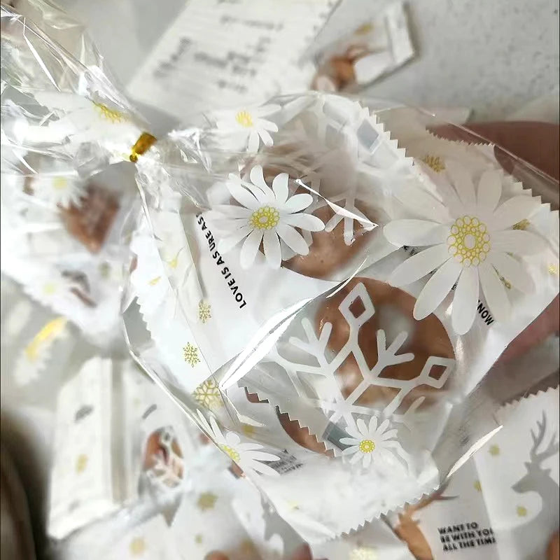 50Pcs Bolsitas Transparentes "Daisy" 🌼