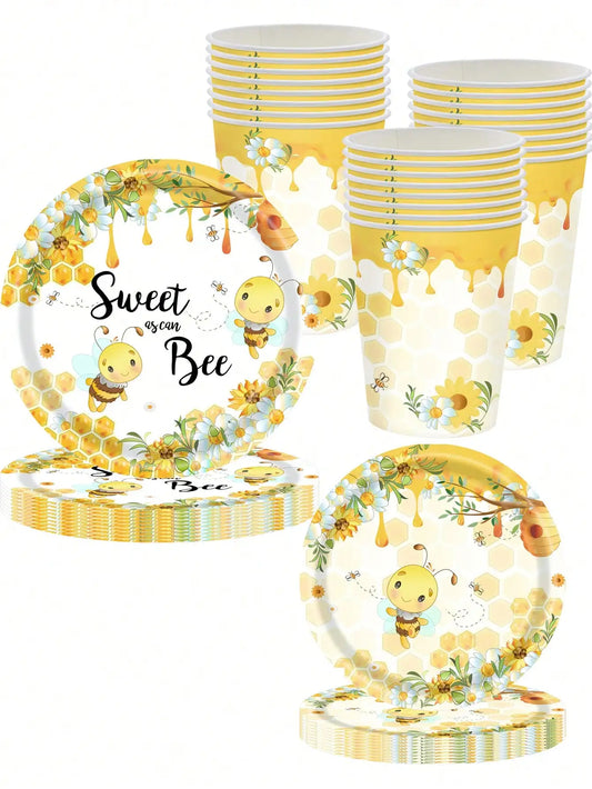 Vajilla Desechable “Bee Party” 🐝🎈🎉🥳