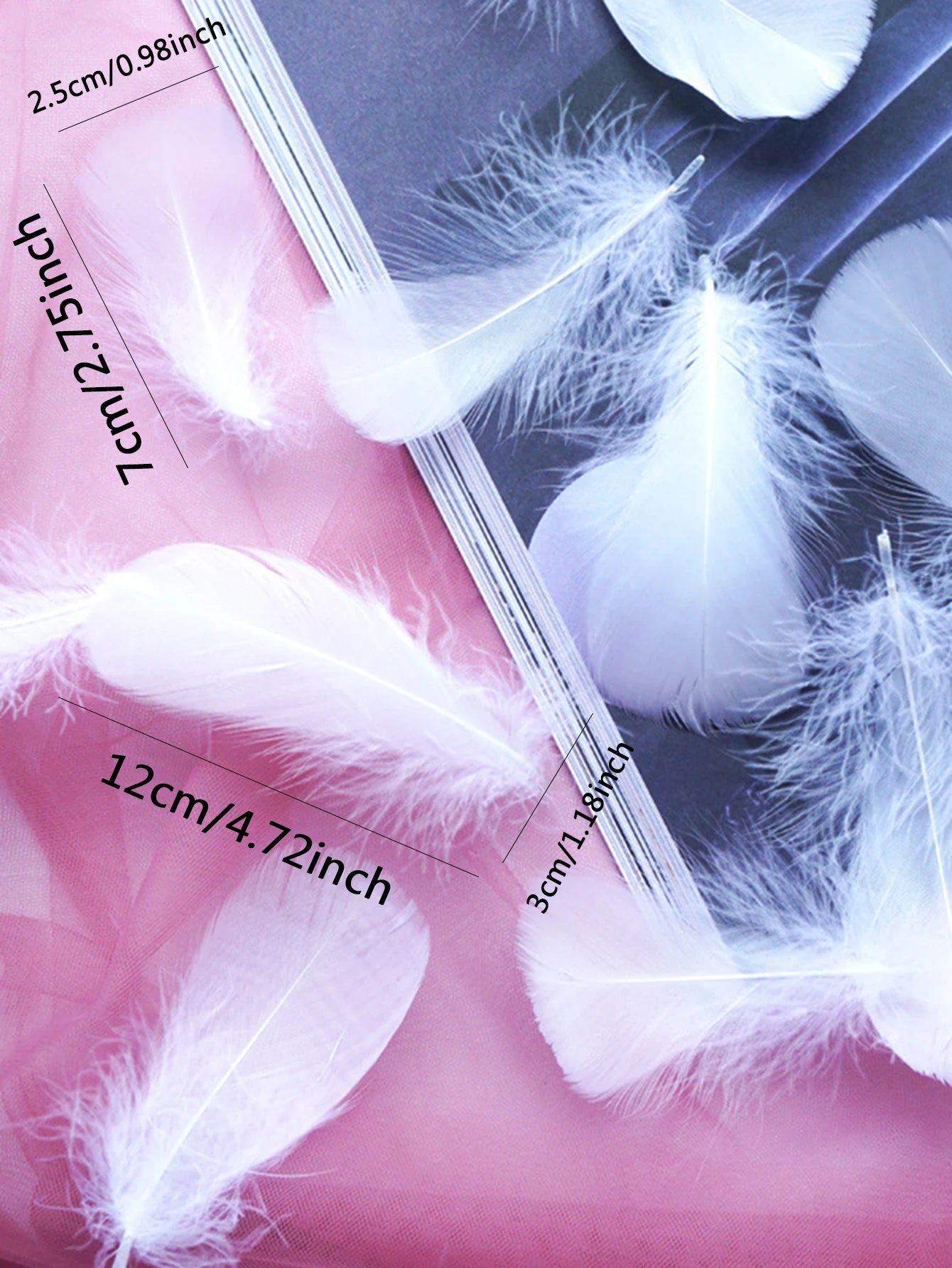 100Pcs Plumas de Colores para Manualidades y Decoración 🪶🎨