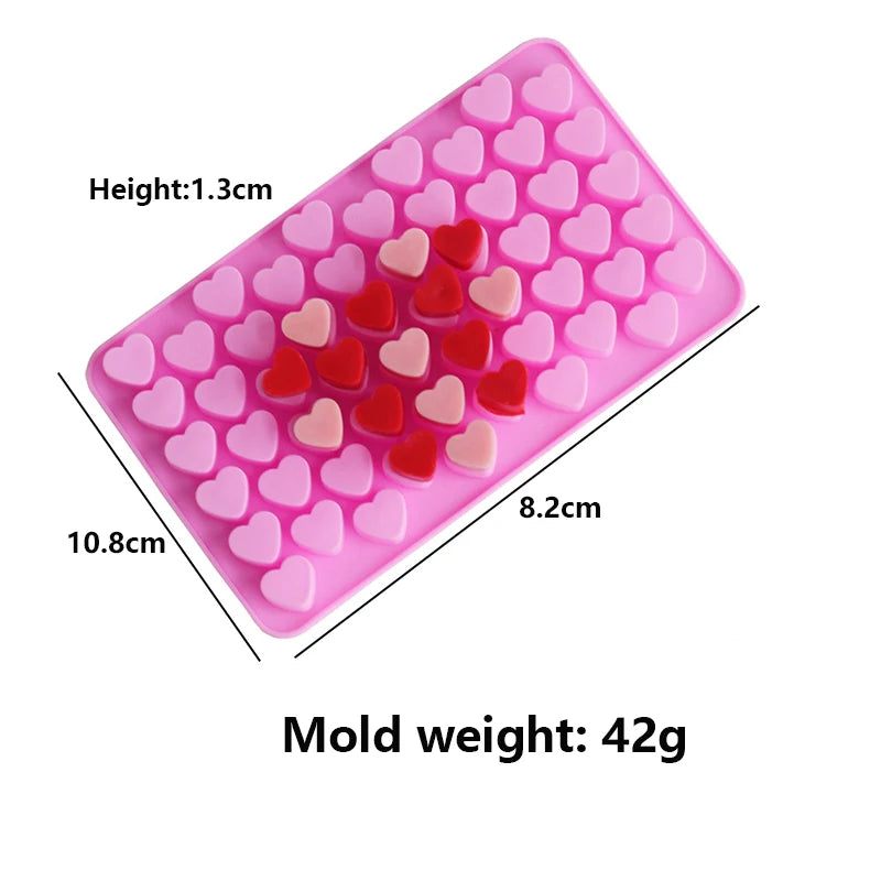 Molde de Silicona Corazón 55 Compartimentos| Aura NAtural