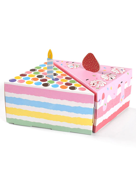 Caja Creativa en Forma de Pastel – Pack de 10 🎂✨