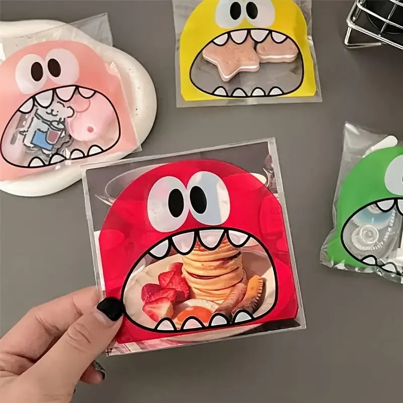 50pcs Bolsas Autoadhesivas para Dulces y Snacks (10x10cm) 🍭🍬
