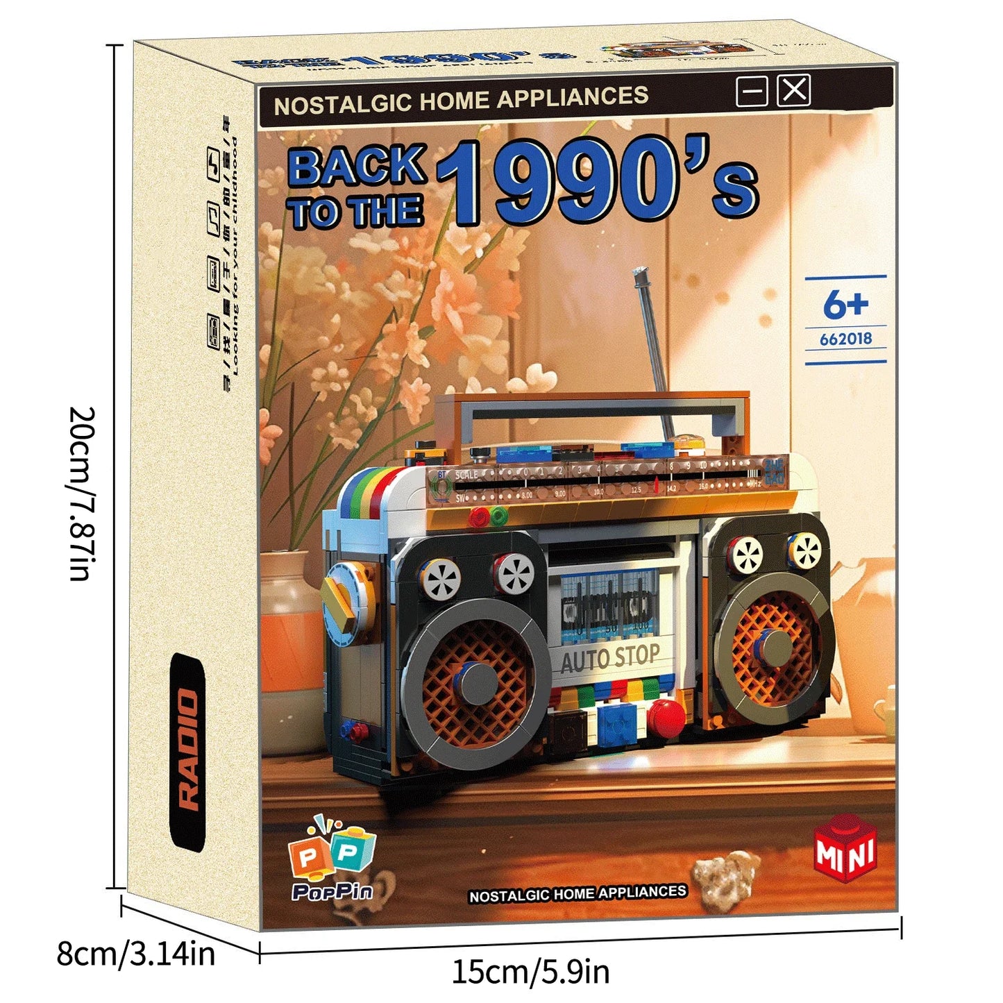 Bloques de construcción 554Pcs Modelo de Radio Retro 📻✨