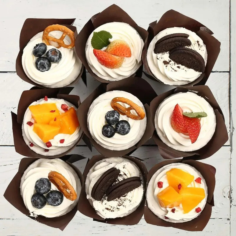 Set 50 Moldes papel Tulipán para Cupcakes 🧁🌷