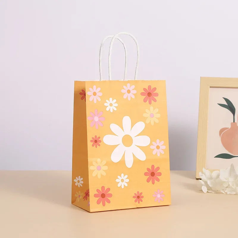 6Pcs Bolsas de Regalo Temáticas "Daisy" con Asa