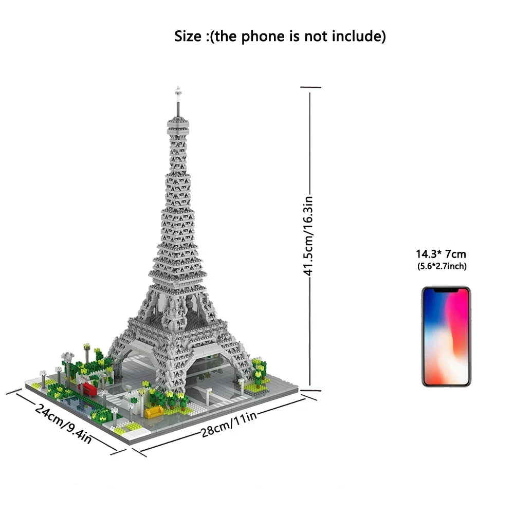 Mini Bloques de Construcción de la Torre Eiffel y escenarios de Francia 🏗️