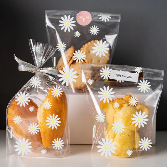 50Pcs Bolsitas Transparentes "Daisy" 🌼