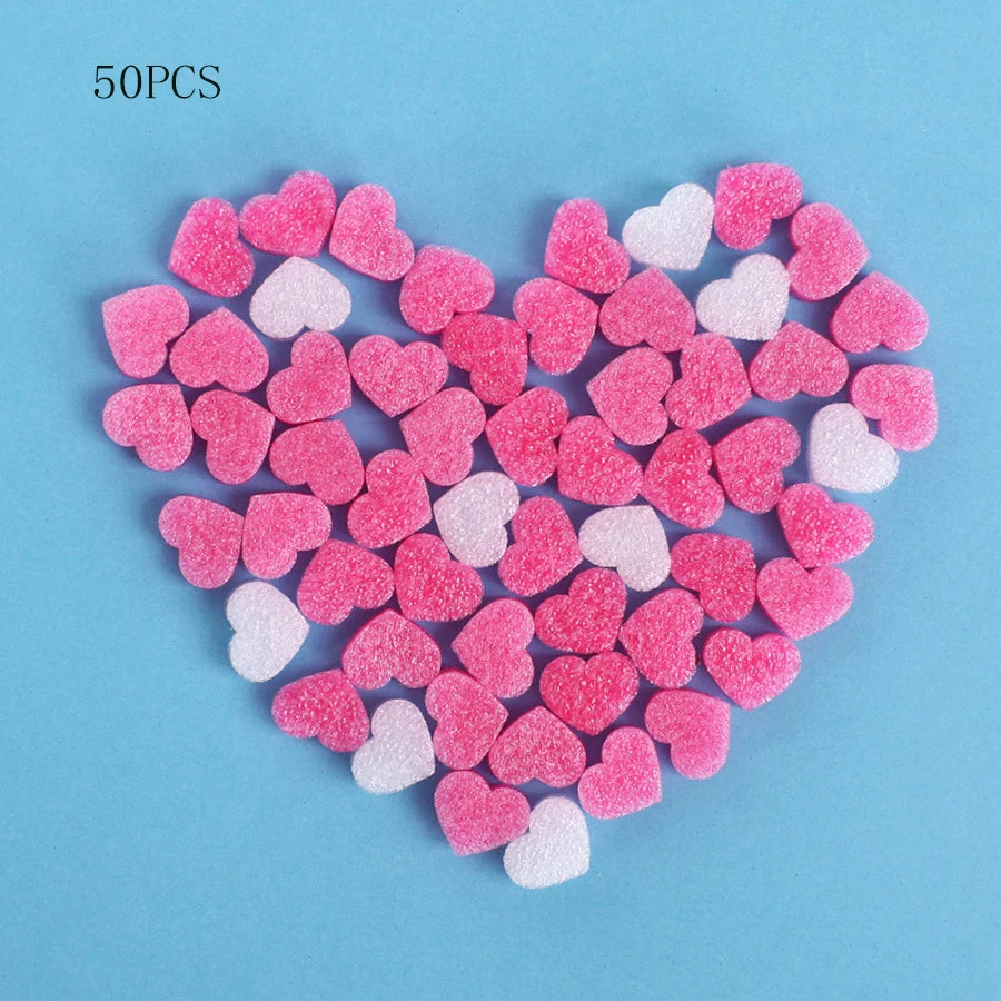 50Pcs Relleno de Caja con Corazones y Espuma 💖🎁