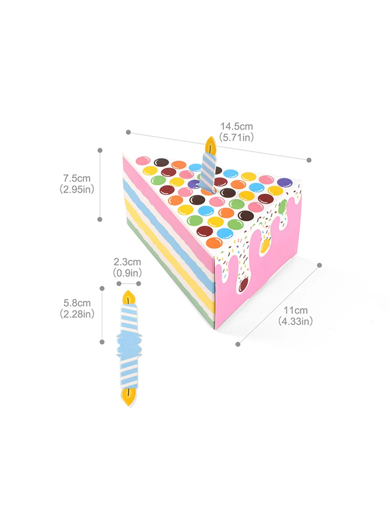Caja Creativa en Forma de Pastel – Pack de 10 🎂✨