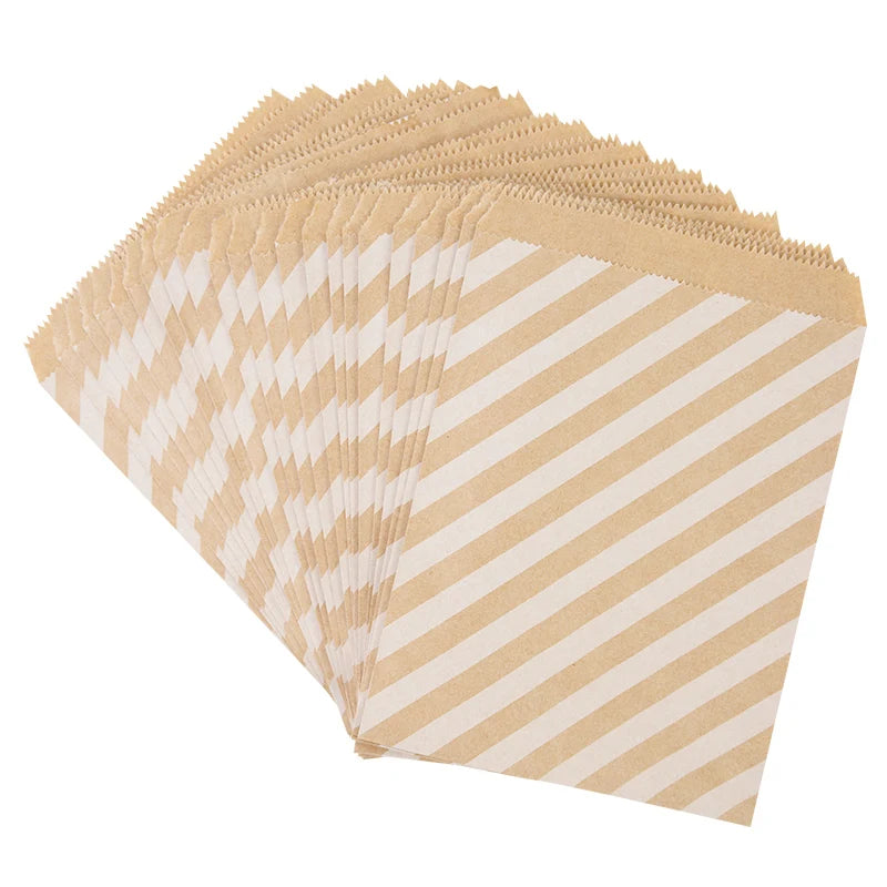 25/50Pcs Bolsas de Papel Kraft 🤎