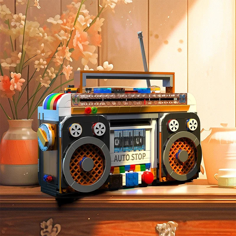 Bloques de construcción 554Pcs Modelo de Radio Retro 📻✨