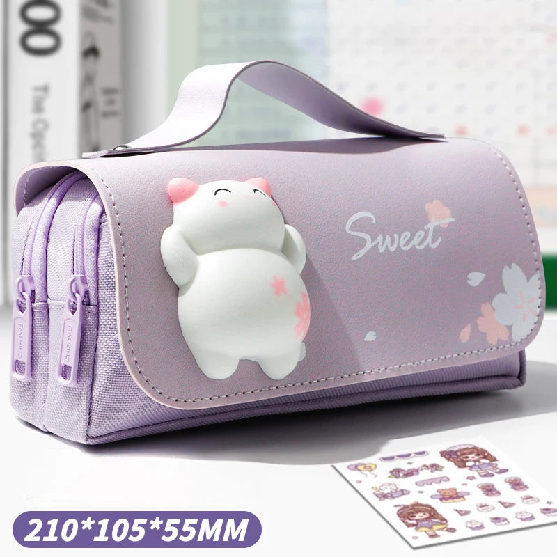 Estuche Kawaii porta lapices 🌈✨