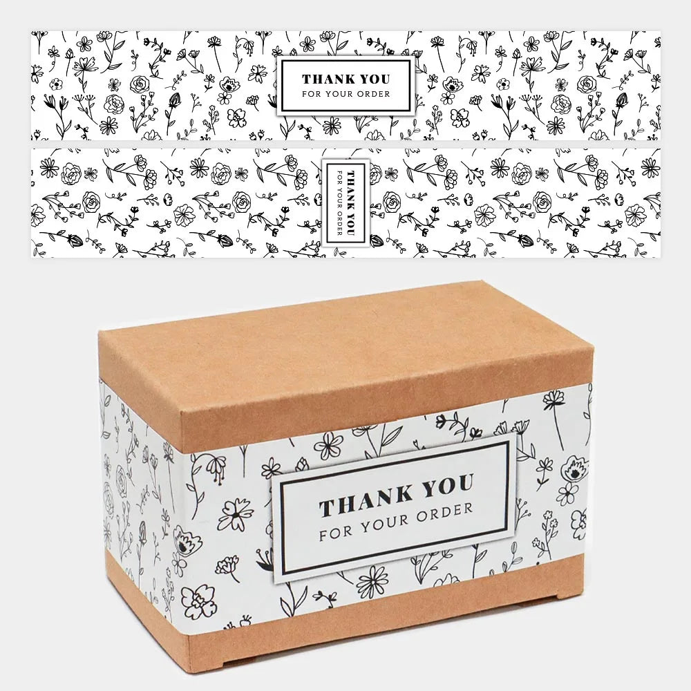 Etiqueta adhesiva "Thank You" para empaques