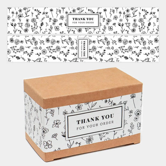 Etiqueta adhesiva "Thank You" para empaques