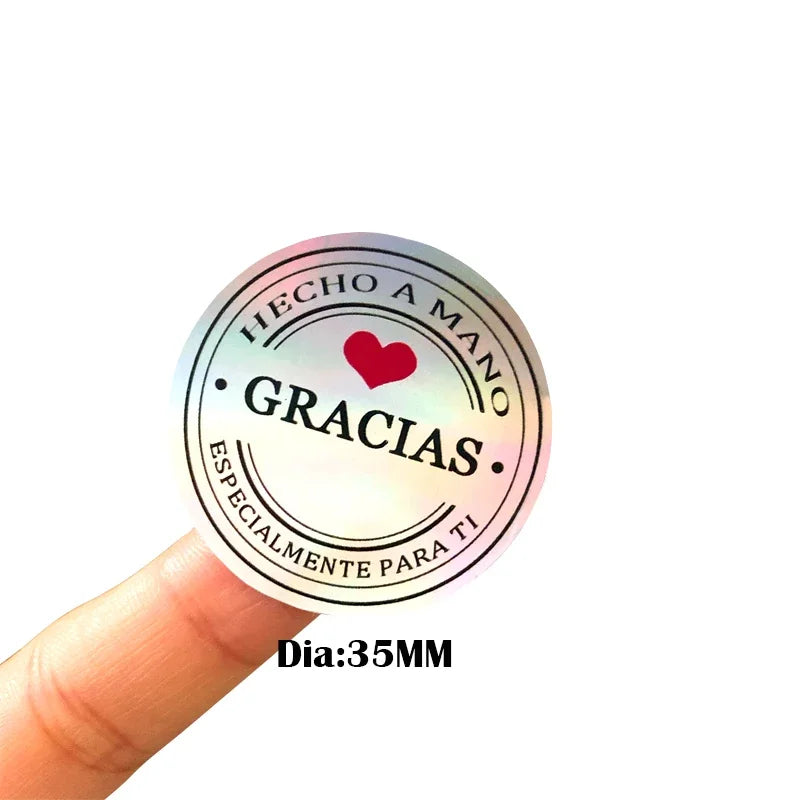 Stickers reflectivos "Gracias"