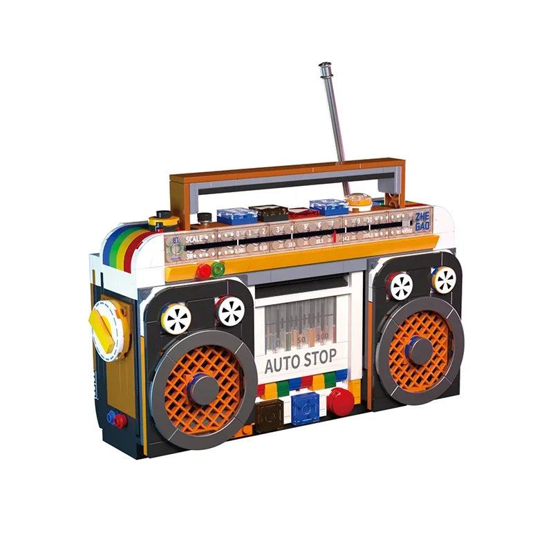 Bloques de construcción 554Pcs Modelo de Radio Retro 📻✨