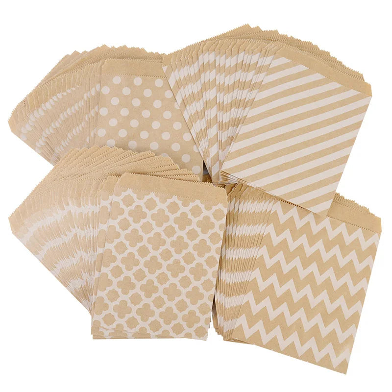 25/50Pcs Bolsas de Papel Kraft 🤎