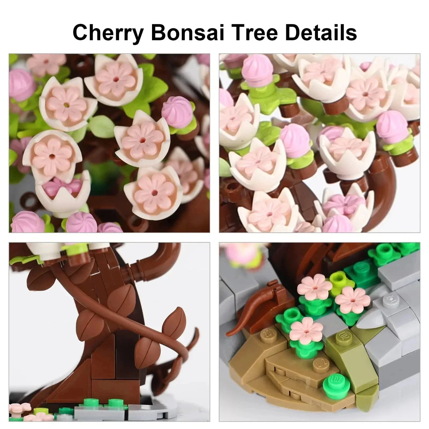 Bonsái Sakura - Bloques de Construcción 🌸🏗️