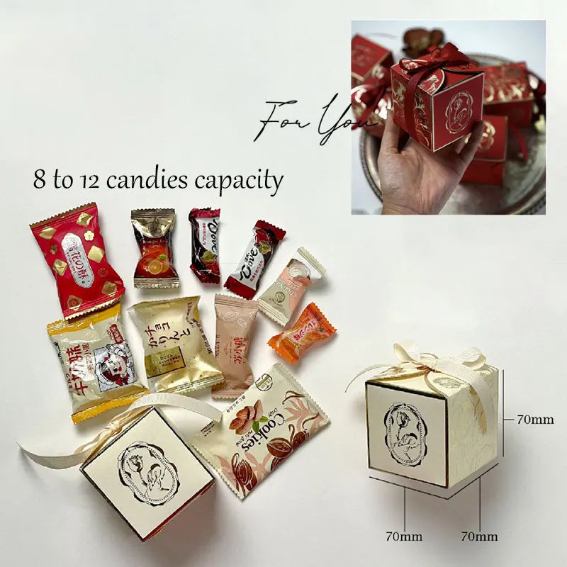 Cajas de Dulces Doradas de Lujo