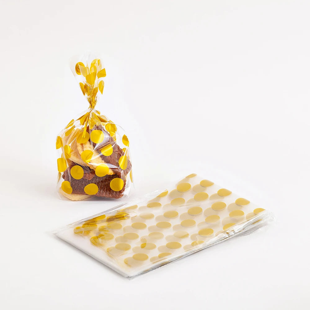 50Pcs Bolsas Plásticas Transparentes para Dulces, Galletas y Regalos 🎁🍪