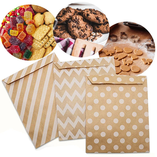 25/50Pcs Bolsas de Papel Kraft 🤎