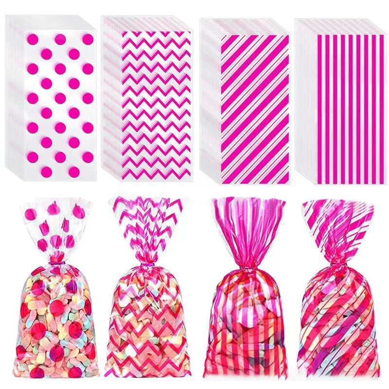 50Pcs Bolsas Plásticas Transparentes para Dulces, Galletas y Regalos 🎁🍪