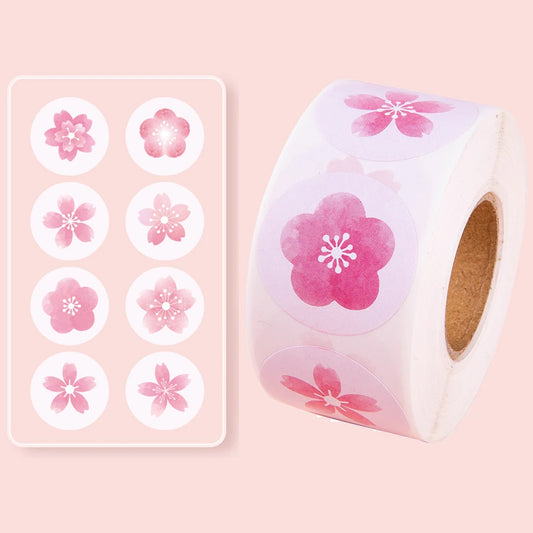 500 Stickers de Flor de Cerezo Sakura 🌸