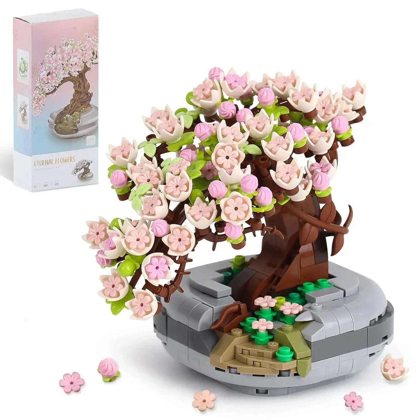 Bonsái Sakura - Bloques de Construcción 🌸🏗️