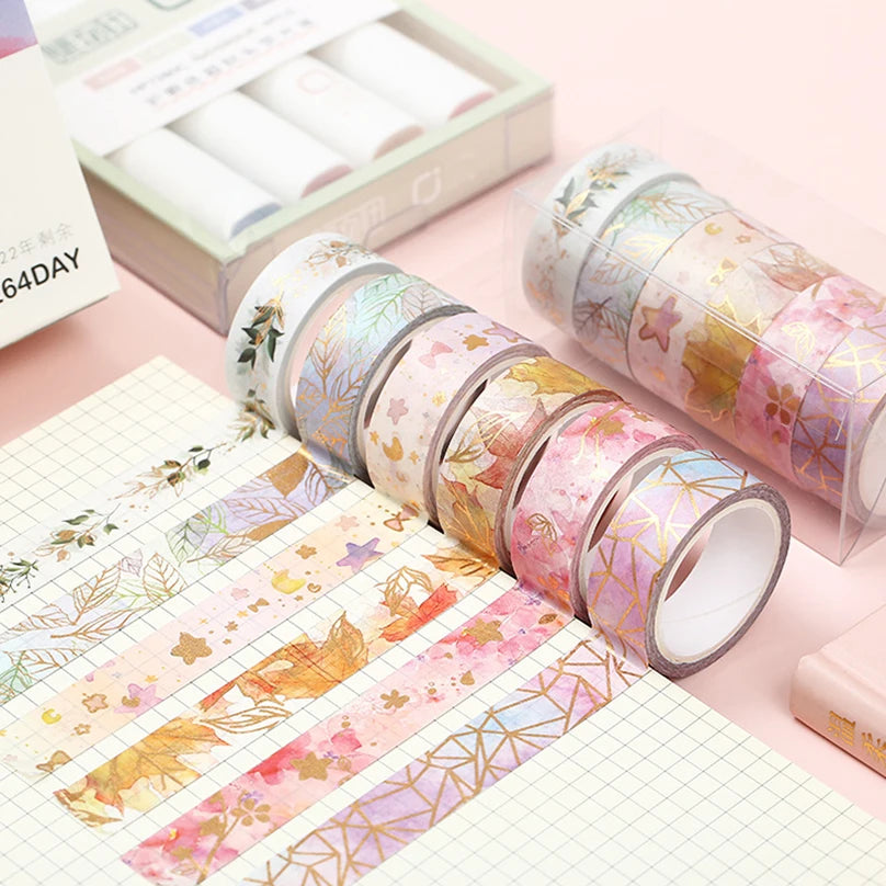 Set de Washi Tape Sakura – 6 rollos de inspiración primaveral ✨🌸