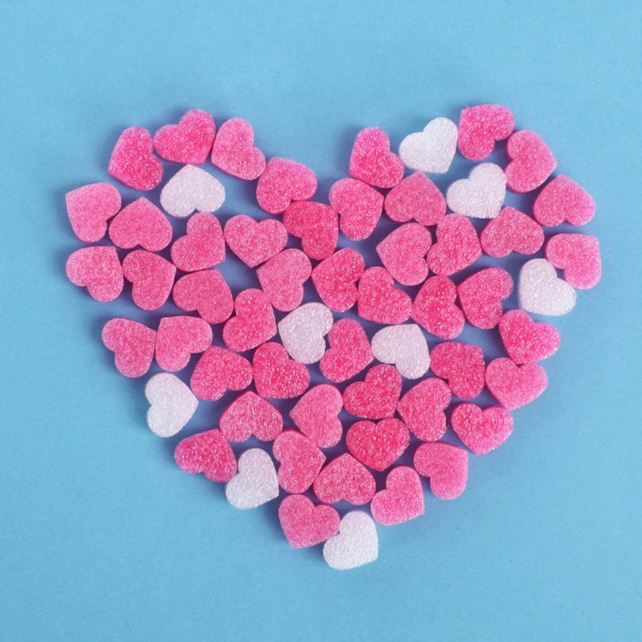 50Pcs Relleno de Caja con Corazones y Espuma 💖🎁