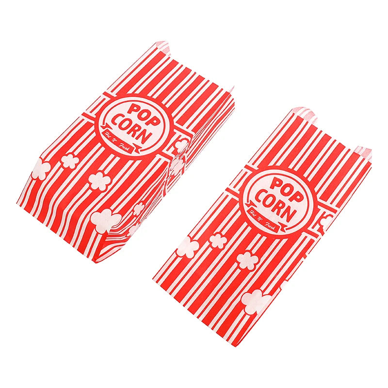 10Pcs Bolsas de Palomitas de Papel tematica "Noches de Cine" 🍿🎬