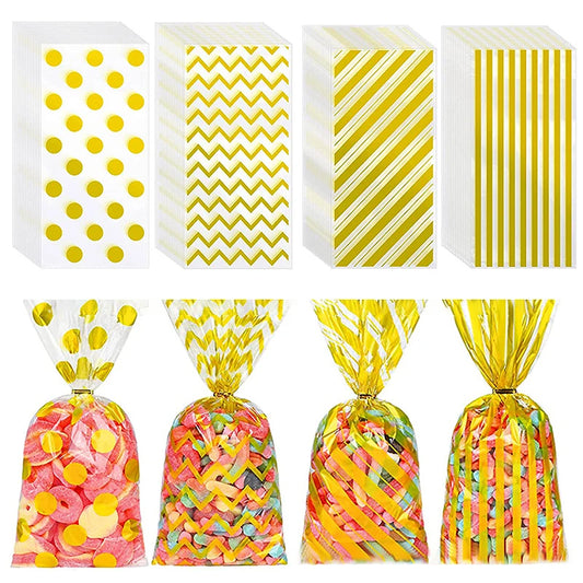 50Pcs Bolsas Plásticas Transparentes para Dulces, Galletas y Regalos 🎁🍪