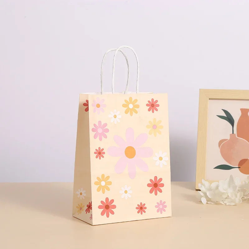 6Pcs Bolsas de Regalo Temáticas "Daisy" con Asa