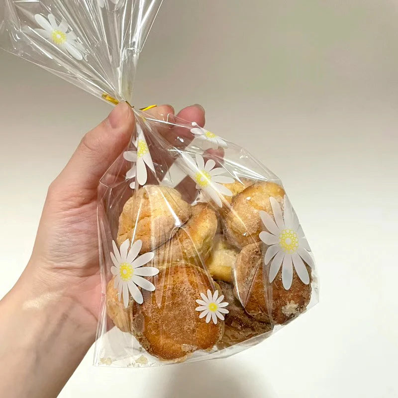 50Pcs Bolsitas Transparentes "Daisy" 🌼