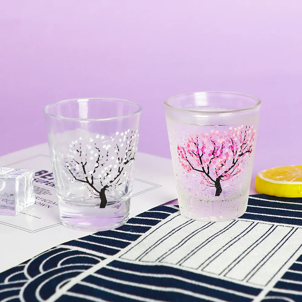 Set de 4 Vasos Shot Sakura cambian de color –  🌸 🥃
