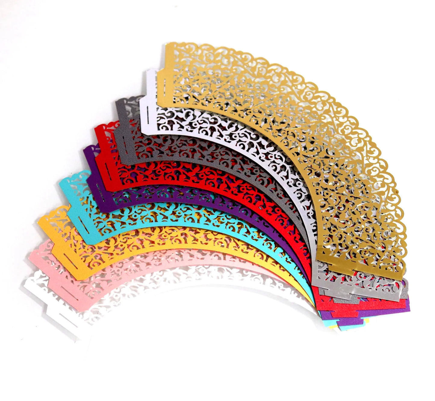 Set de 50 Wrappers para Cupcakes corte laser 🧁✨