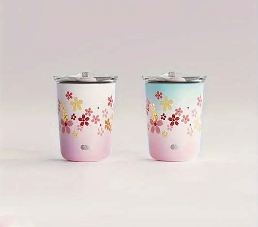 🌸 Vaso Termico De Sakura – Travel Mug ☕✨